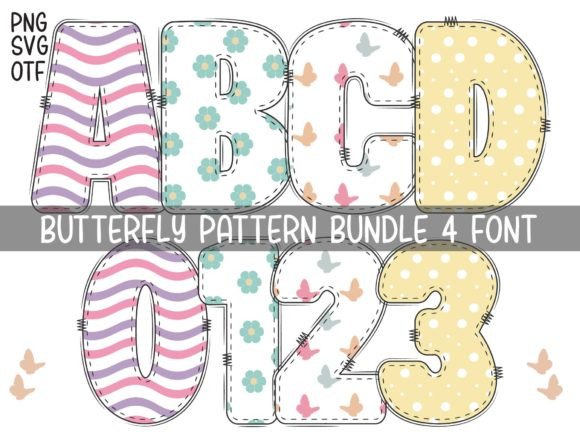 Bring Whimsy to Your Work with the Butterfly Pattern Font