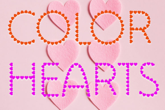 Color Hearts: A Playful SVG Font for Modern Design
