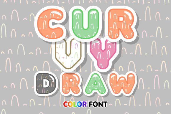 Curvy Draw: A Creative Arc Pattern Font for Modern Projects