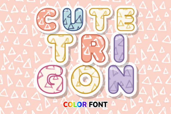 Cute Trigon: A Modern Triangle Pattern Font