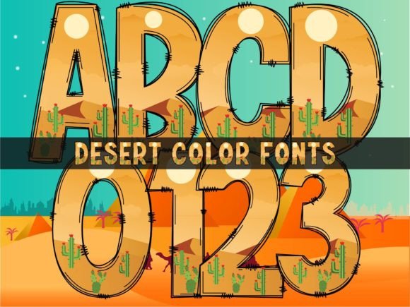 Desert: A Modern Colorful Font for Bold Designs