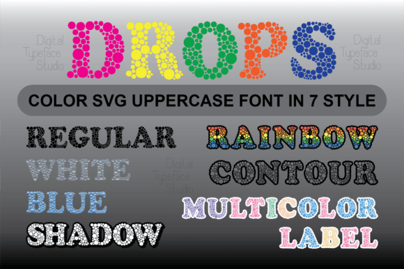 Drops Font: A Whimsical Typeface for Vibrant Design Projects