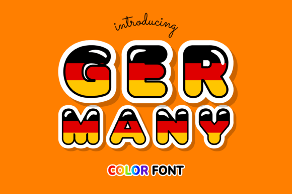 Germany: A Color Font Inspired by National Identity