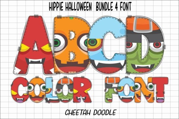 Hippie Halloween: A Groovy Font Bundle for Creative Projects