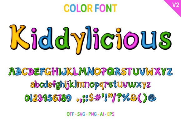 Kiddylicious V2: A Creative Font for Playful Projects