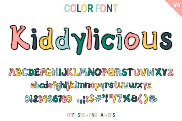 Kiddylicious V4: Your Go-To Font for Joyful Design