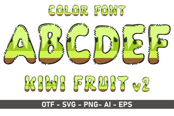 Kiwi V2: A Playful Color Font for Creative Projects