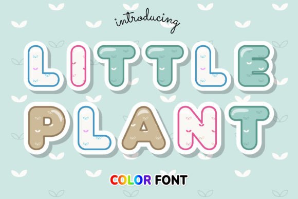 Little Plant: A Leafy Color Font for Nature-Inspired Design