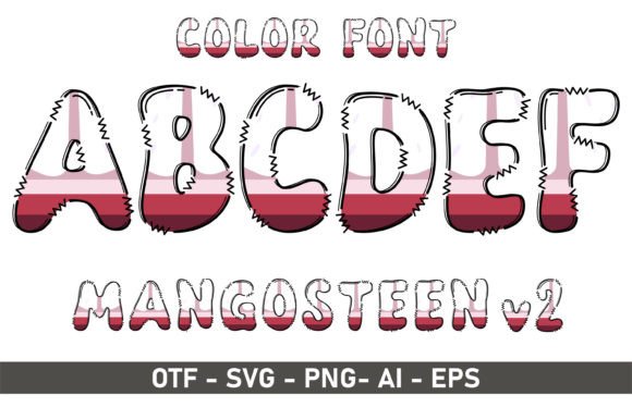 Mangosteen V2: A Playful Color Font for Vibrant Designs