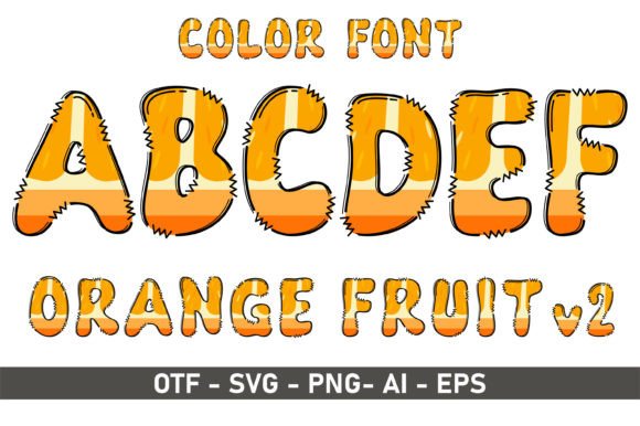Orange V2: A Color Font for Playful, Artistic Designs