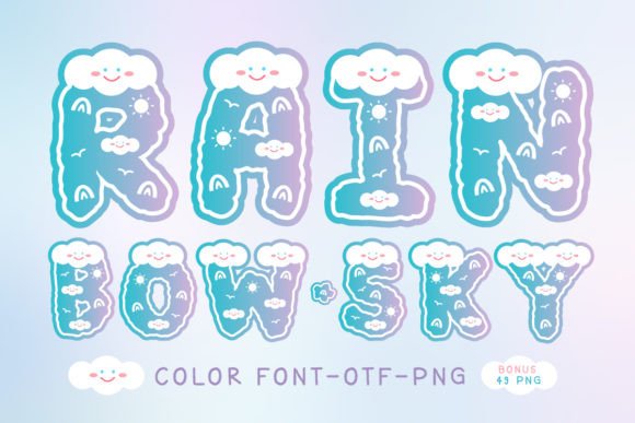 Rainbow Sky: A Font That Brings Joy to Your Designs