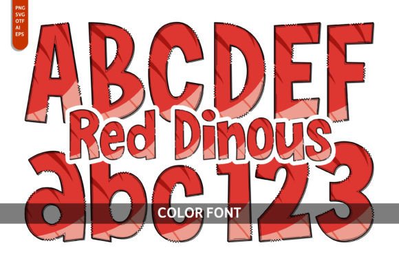 Red Dinous: Ignite Your Projects with a Fierce Color Font