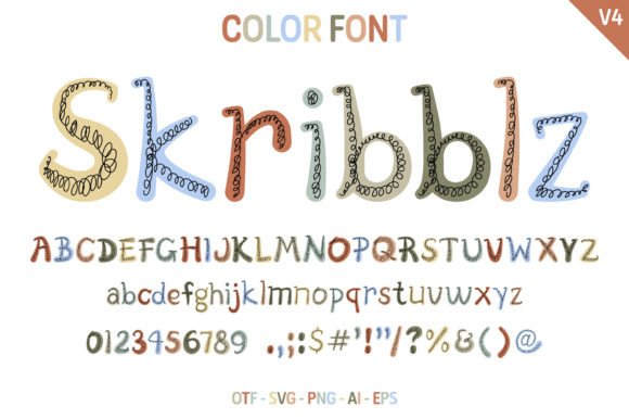 Skribblz V4: A Playful Font for Engaging Designs