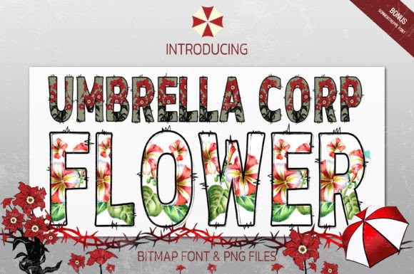 Umbrella Corp Flower Duo: A Powerful Floral Font Pairing