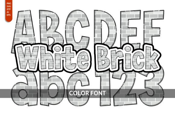 White Brick: A Playful Typeface for Creative Projects